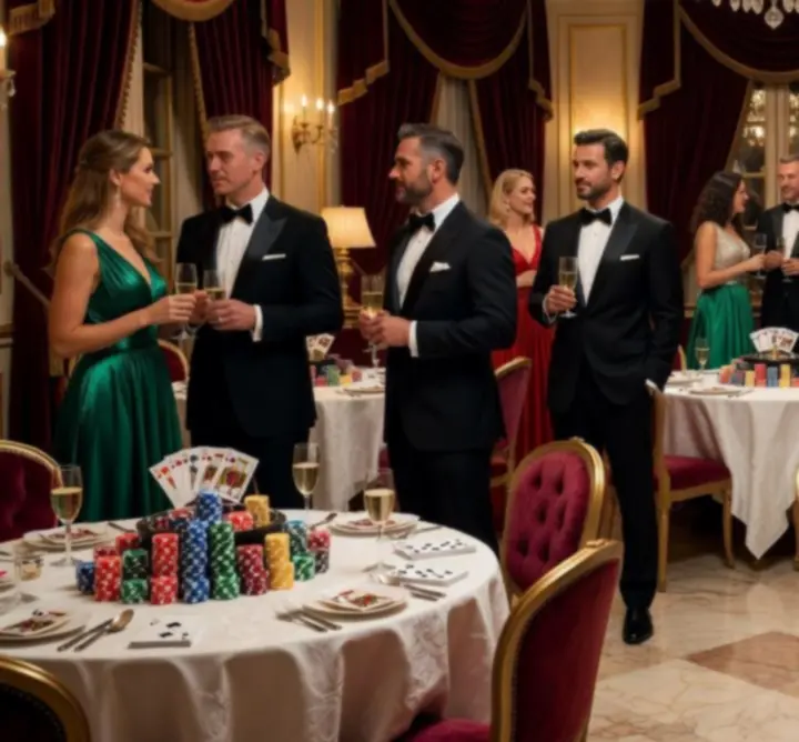 Elegancki salon eventowy z kasynowym klimatem w EVENT HALL LOUNGE